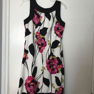AGB Dress, White floral dress, size10